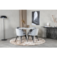 Produktbild för Plaza Matbord med Velvet Stolarna