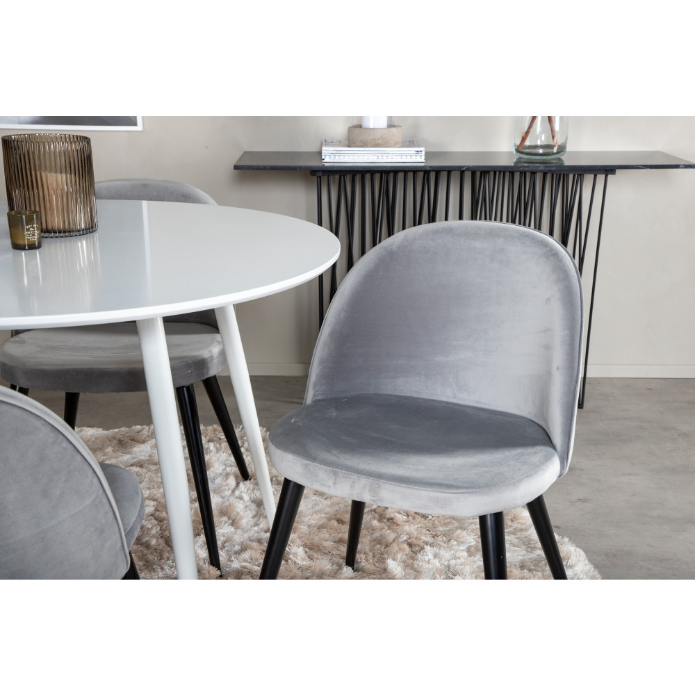 Produktbild för Plaza Matbord med Velvet Stolarna