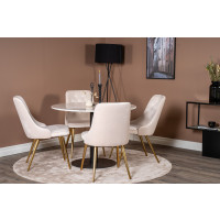 Produktbild för Estelle Matbord med Velvet Deluxe Stolarna