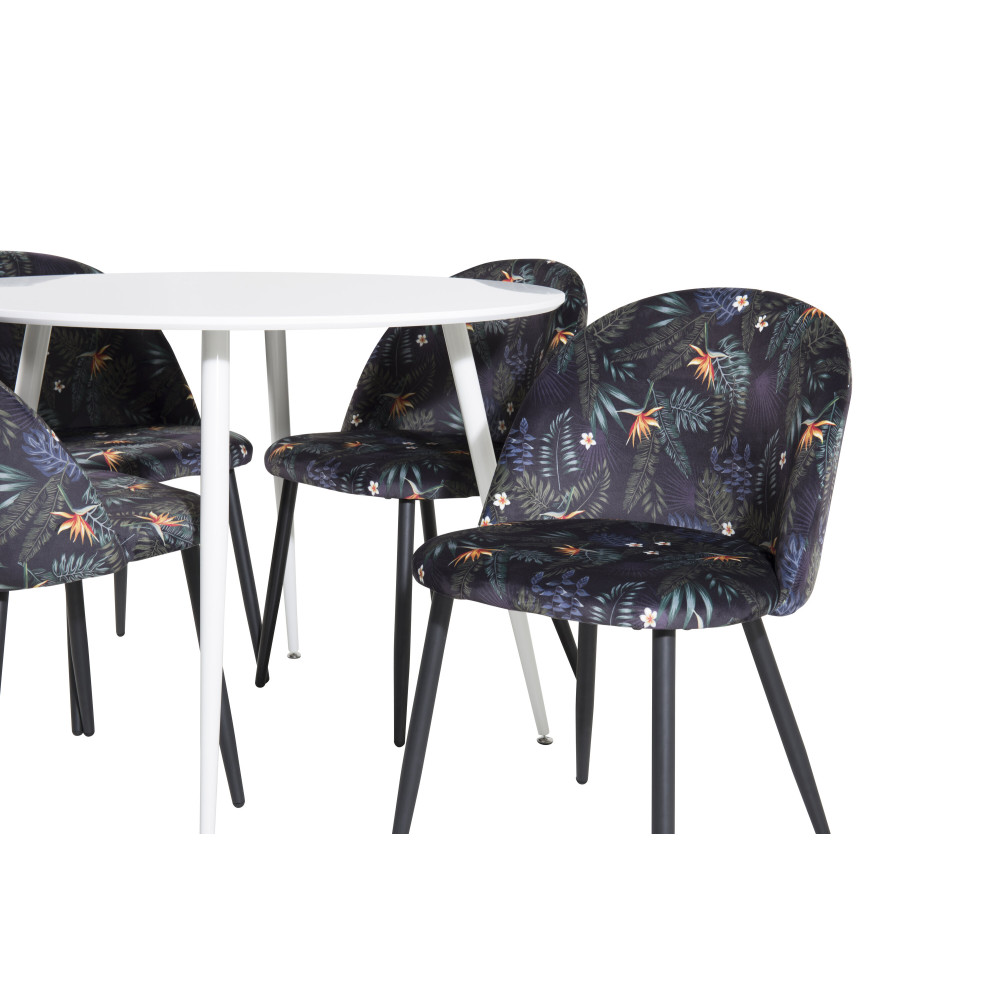 Produktbild för Plaza Matbord med Velvet Stolarna