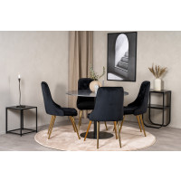 Produktbild för Estelle Matbord med Velvet Deluxe Stolarna