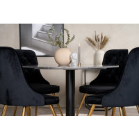 Produktbild för Estelle Matbord med Velvet Deluxe Stolarna