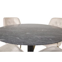 Produktbild för Estelle Matbord med Velvet Deluxe Stolarna