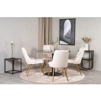 Produktbild för Estelle Matbord med Velvet Deluxe Stolarna