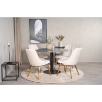 Produktbild för Estelle Matbord med Velvet Deluxe Stolarna