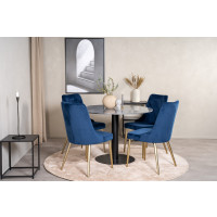 Produktbild för Estelle Matbord med Velvet Deluxe Stolarna
