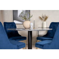 Produktbild för Estelle Matbord med Velvet Deluxe Stolarna