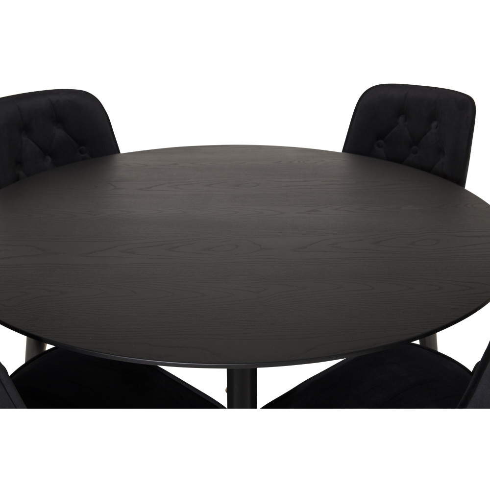 Produktbild för Dipp Matbord med Velvet Deluxe Stolarna