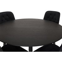 Produktbild för Dipp Matbord med Velvet Deluxe Stolarna