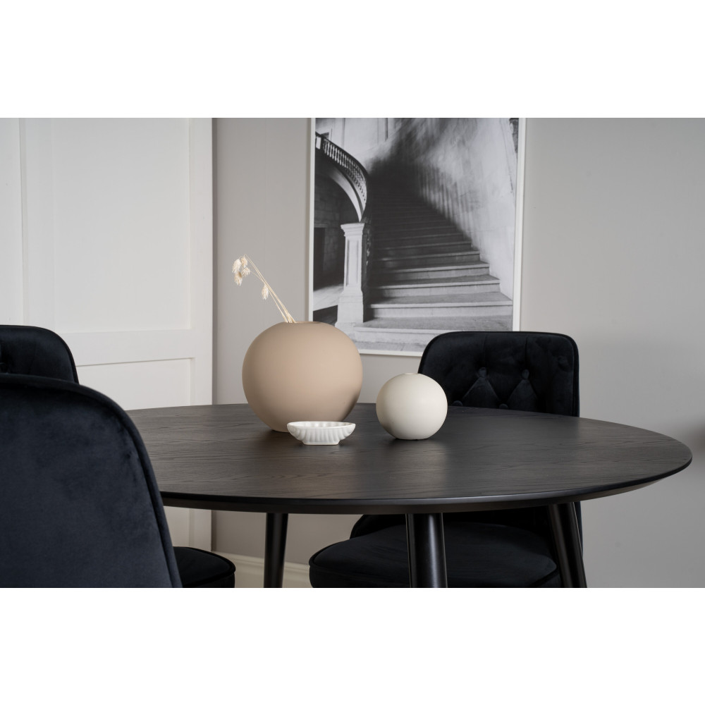 Produktbild för Dipp Matbord med Velvet Deluxe Stolarna