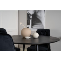Produktbild för Dipp Matbord med Velvet Deluxe Stolarna