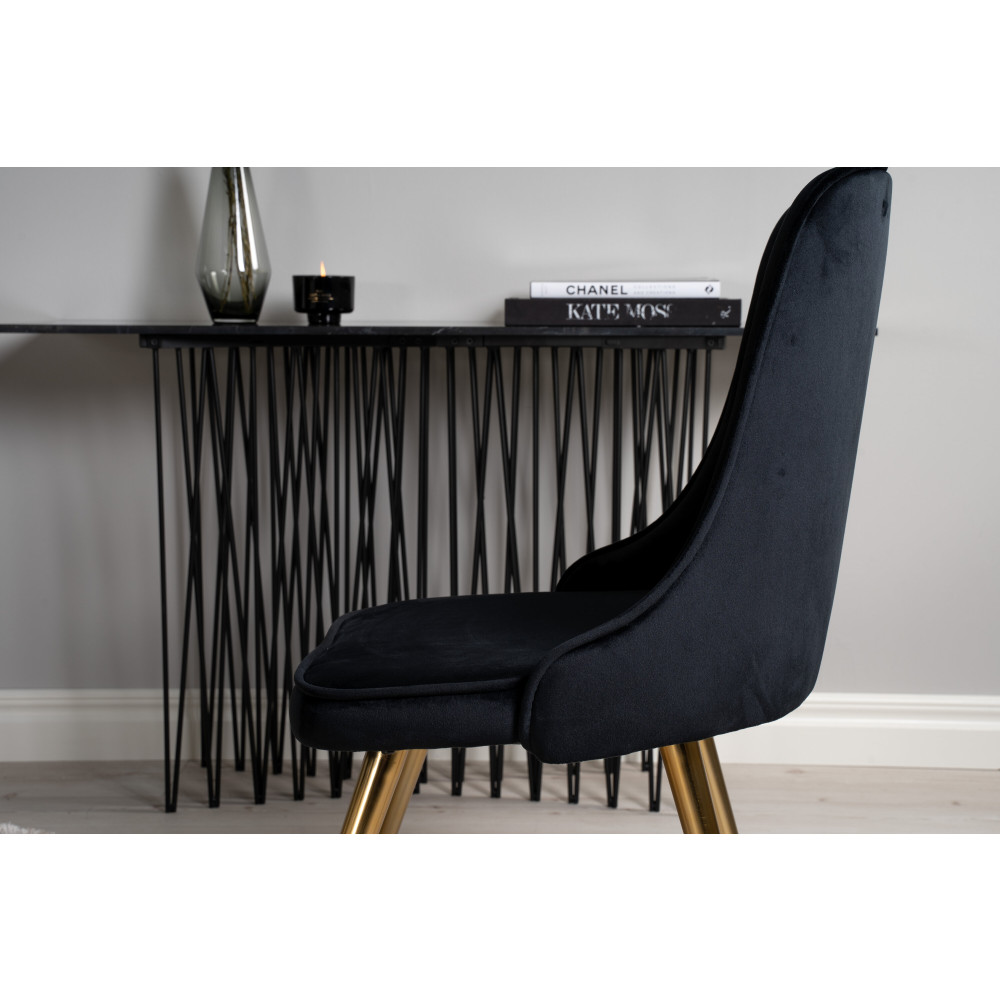 Produktbild för Dipp Matbord med Velvet Deluxe Stolarna
