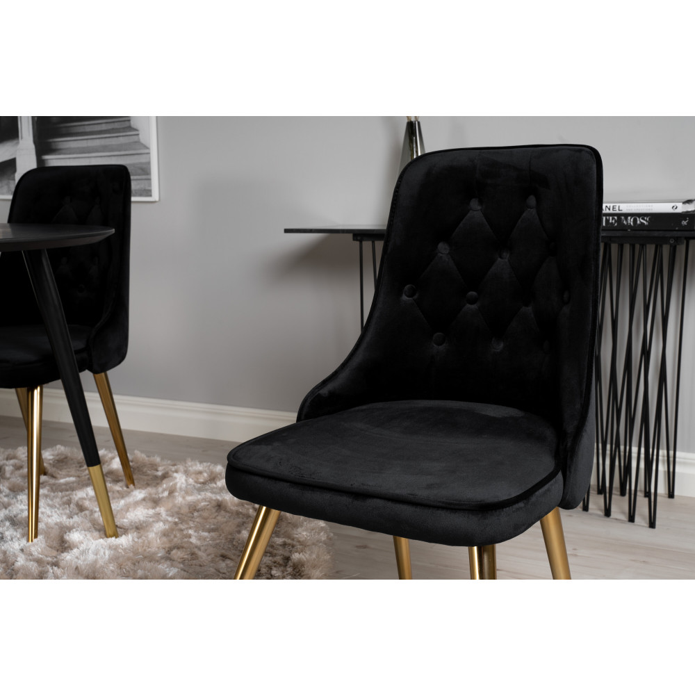Produktbild för Dipp Matbord med Velvet Deluxe Stolarna