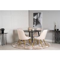 Produktbild för Dipp Matbord med Velvet Deluxe Stolarna