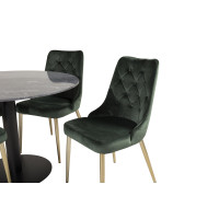 Produktbild för Estelle Matbord med Velvet Deluxe Stolarna