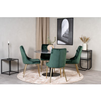 Produktbild för Estelle Matbord med Velvet Deluxe Stolarna