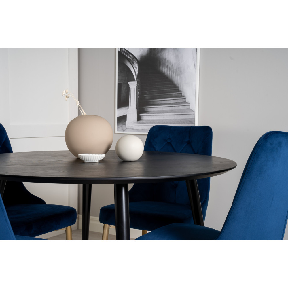 Produktbild för Dipp Matbord med Velvet Deluxe Stolarna
