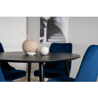 Produktbild för Dipp Matbord med Velvet Deluxe Stolarna