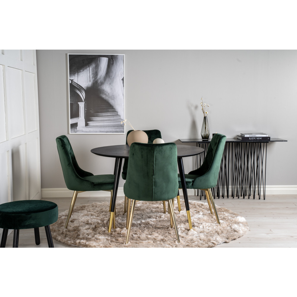 Produktbild för Dipp Matbord med Velvet Deluxe Stolarna