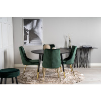 Produktbild för Dipp Matbord med Velvet Deluxe Stolarna