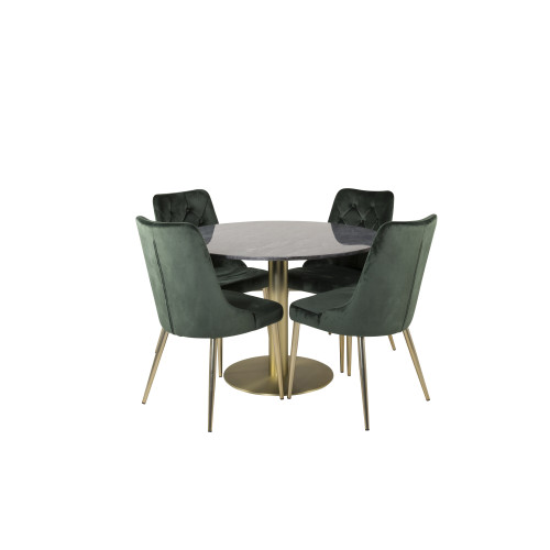 Venture Home Estelle Matbord med Velvet Deluxe Stolarna