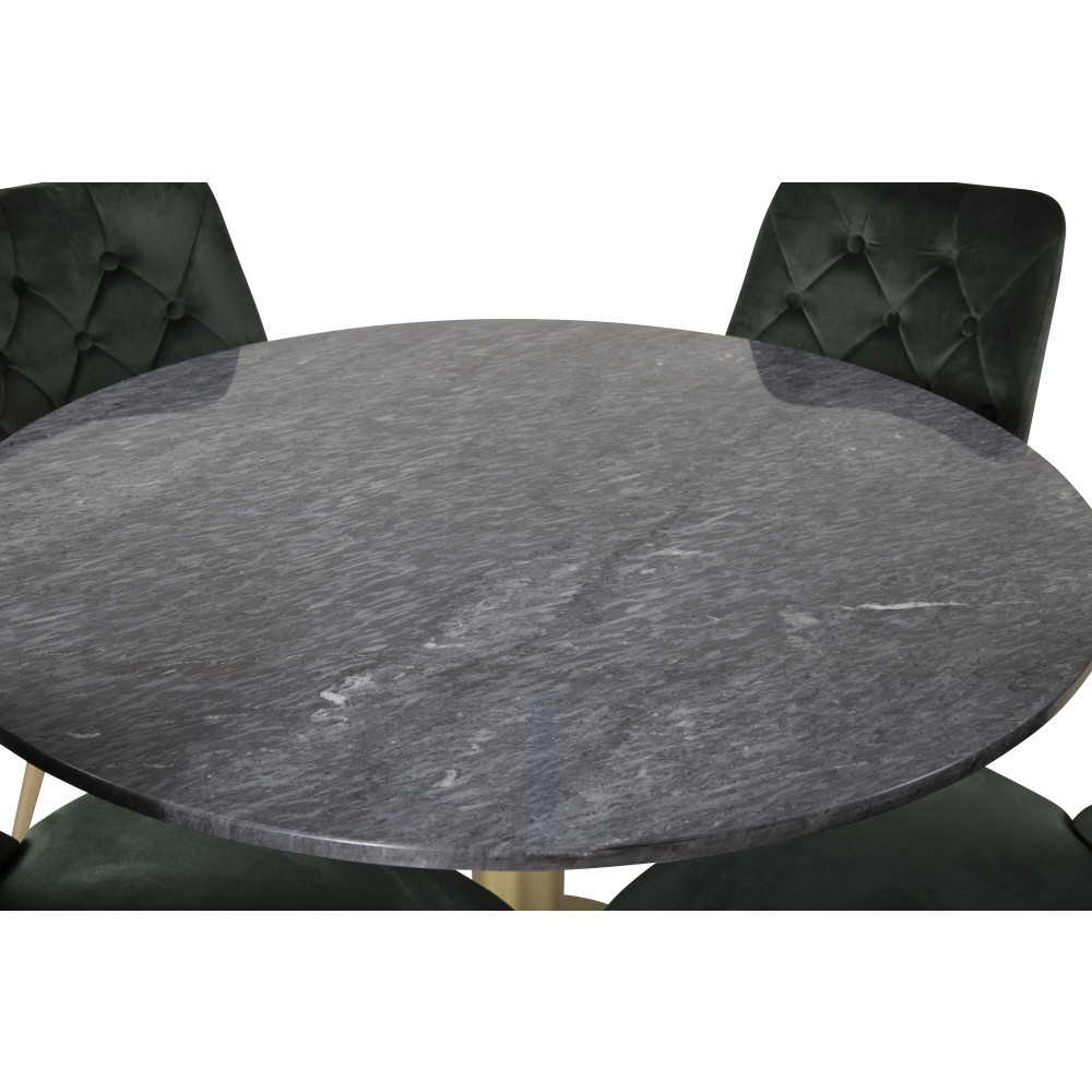Produktbild för Estelle Matbord med Velvet Deluxe Stolarna