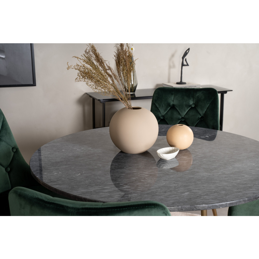 Produktbild för Estelle Matbord med Velvet Deluxe Stolarna