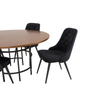 Produktbild för Copenhagen Matbord med Velvet Deluxe Stolarna