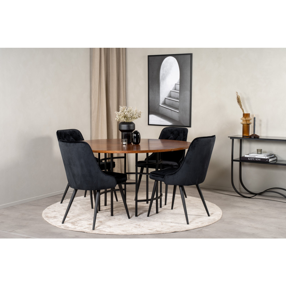 Produktbild för Copenhagen Matbord med Velvet Deluxe Stolarna