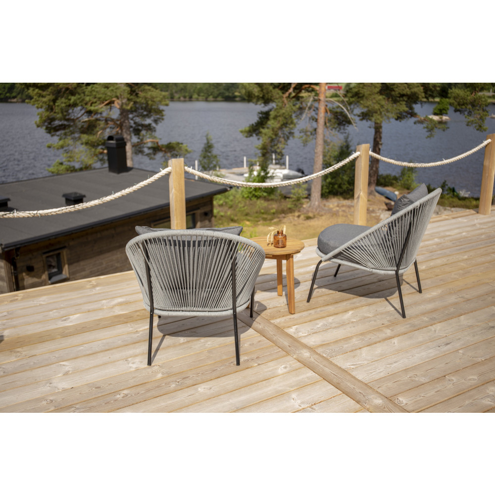 Produktbild för Matgrupp Chania med 2st matstolar Lindos