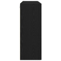 Produktbild för Väggskåp 2 pcs Svart Ek 69,5 x 34 x 90 cm Konstruerat trä