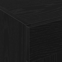 Produktbild för Väggskåp 2 pcs Svart Ek 69,5 x 34 x 90 cm Konstruerat trä