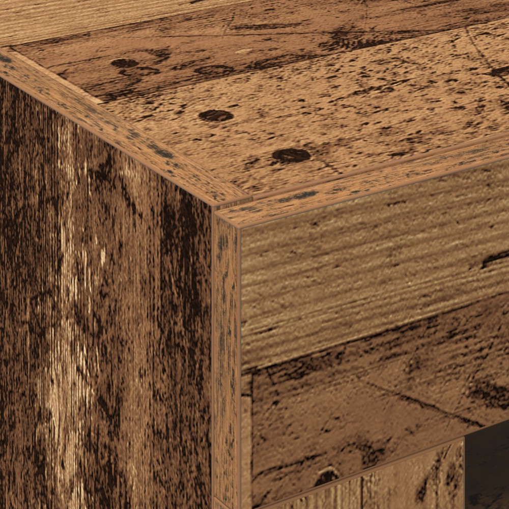 Produktbild för Väggskåp 2 pcs Gammalt trä 69,5 x 34 x 90 cm Konstruerat trä