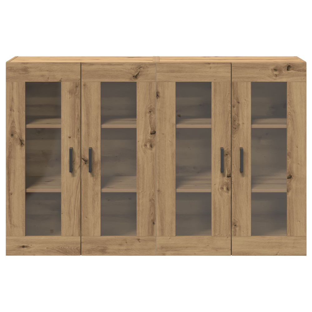 Produktbild för Väggskåp 2 pcs Artisan Ek 69,5 x 34 x 90 cm Konstruerat trä