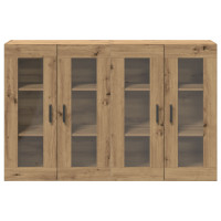 Produktbild för Väggskåp 2 pcs Artisan Ek 69,5 x 34 x 90 cm Konstruerat trä