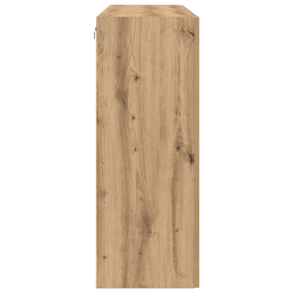 Produktbild för Väggskåp 2 pcs Artisan Ek 69,5 x 34 x 90 cm Konstruerat trä