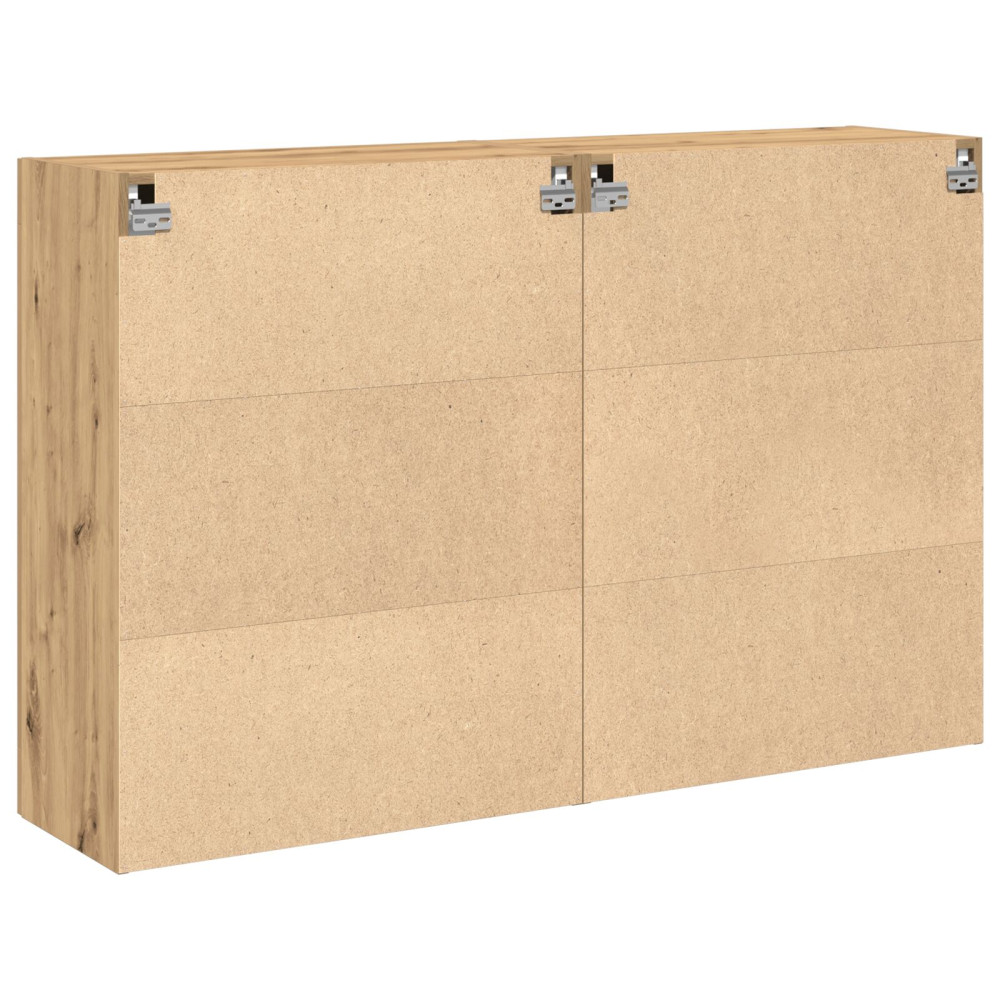 Produktbild för Väggskåp 2 pcs Artisan Ek 69,5 x 34 x 90 cm Konstruerat trä