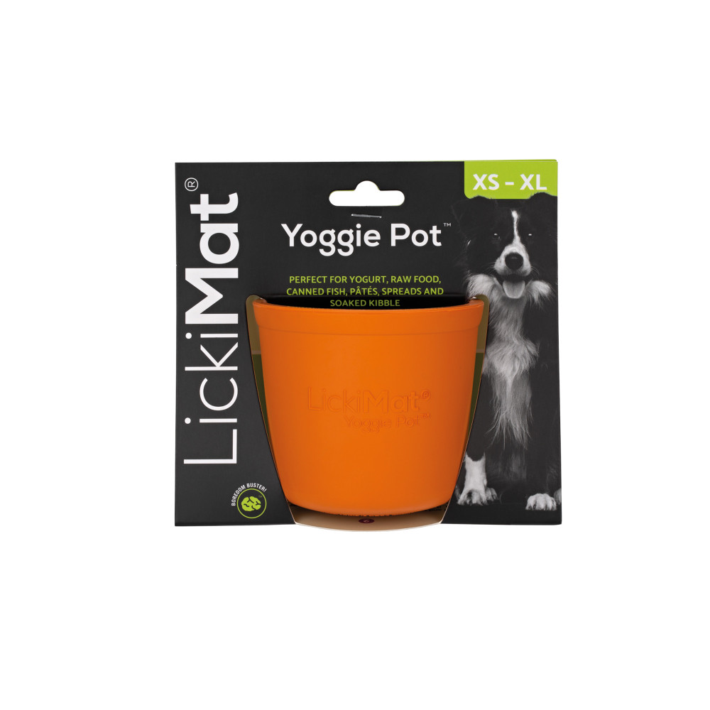 Produktbild för Lickimat Yoggie Pot orange 10 cm