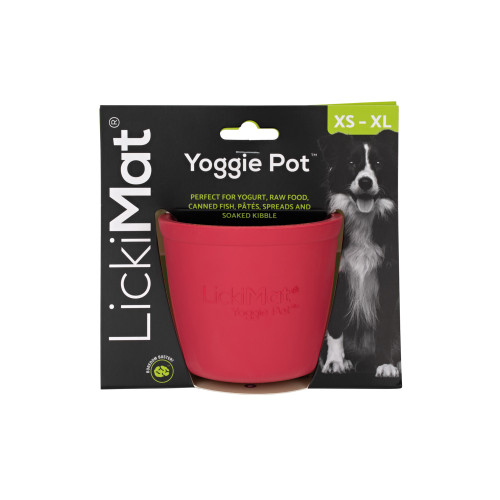 Lickimat Lickimat Yoggie Pot rosa 10 cm