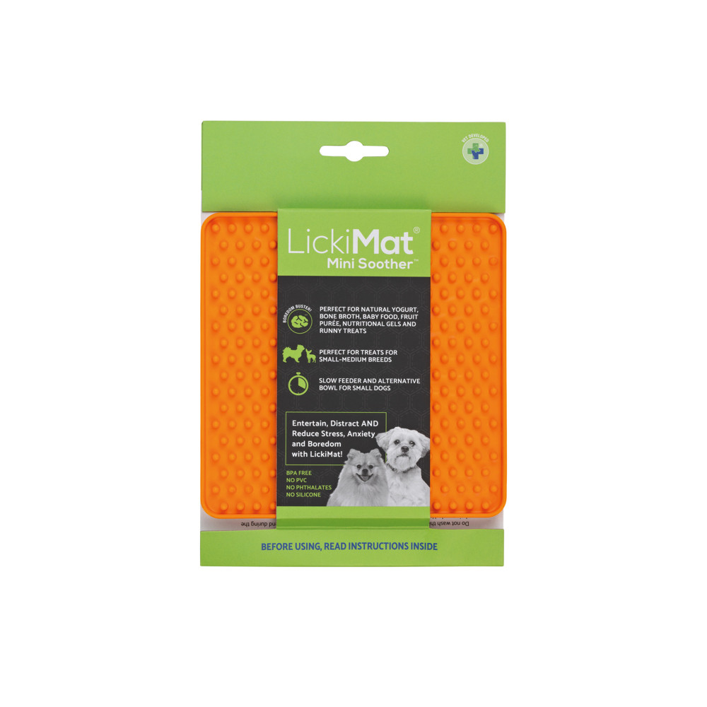 Produktbild för Lickimat Mini Soother orange 15 cm