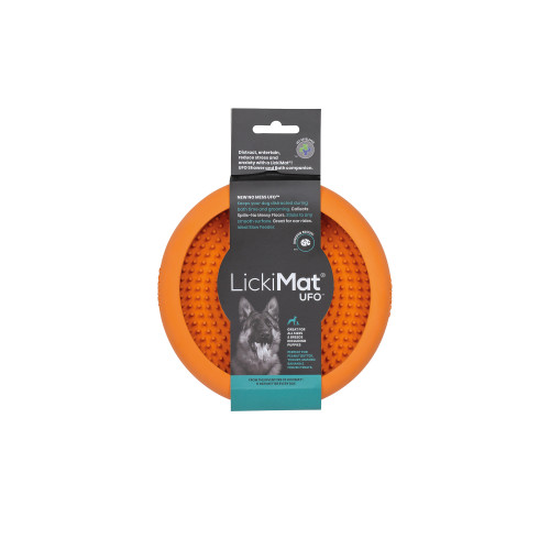Lickimat Lickimat Ufo orange 18 cm