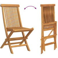 Produktbild för Trädgårdsmöbelset 5 pcs Brun Massivt teakträ