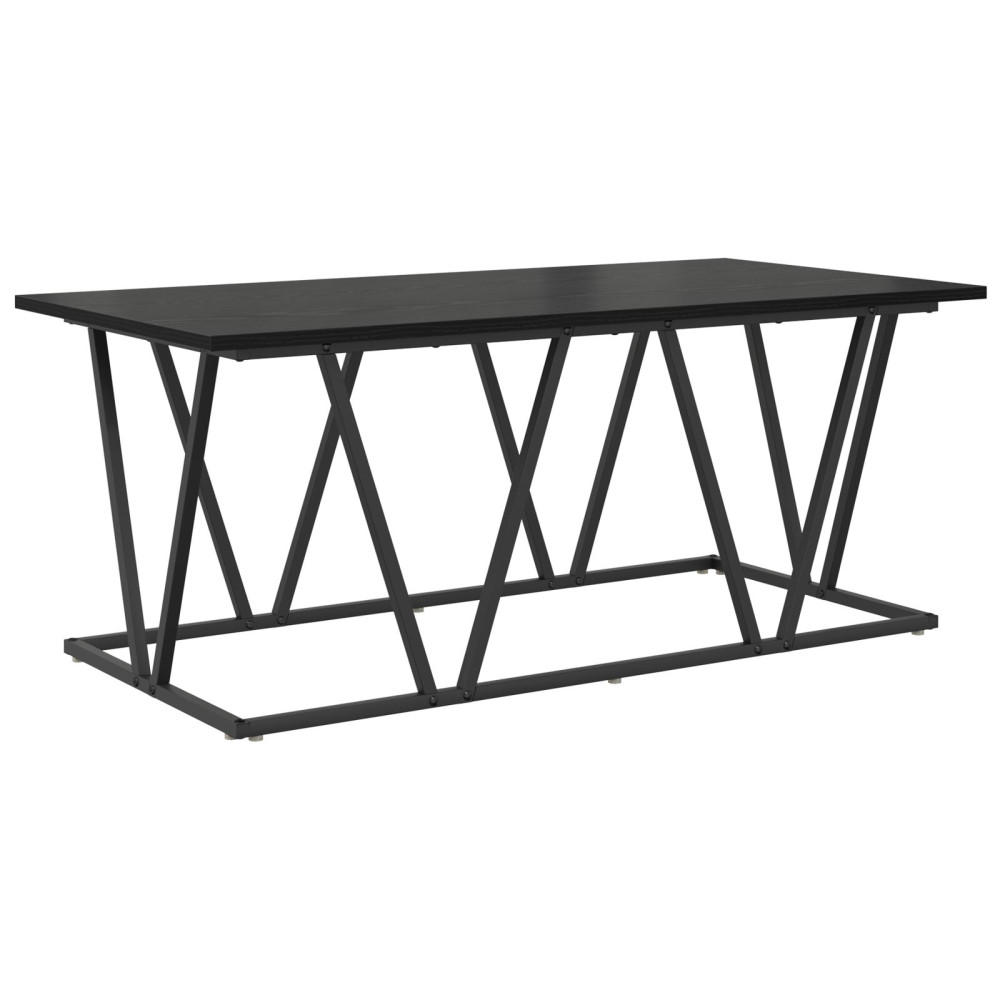 Produktbild för Kaffeebord Svart Ek 100 x 50 x 40 cm