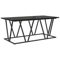 Produktbild för Kaffeebord Svart Ek 100 x 50 x 40 cm