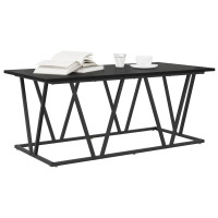 Produktbild för Kaffeebord Svart Ek 100 x 50 x 40 cm