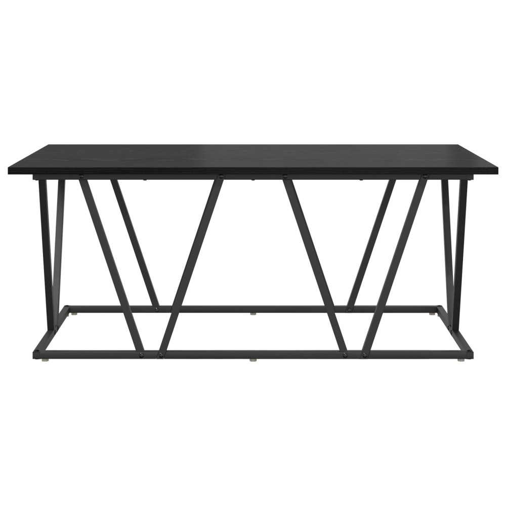 Produktbild för Kaffeebord Svart Ek 100 x 50 x 40 cm