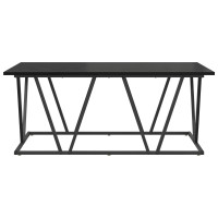Produktbild för Kaffeebord Svart Ek 100 x 50 x 40 cm