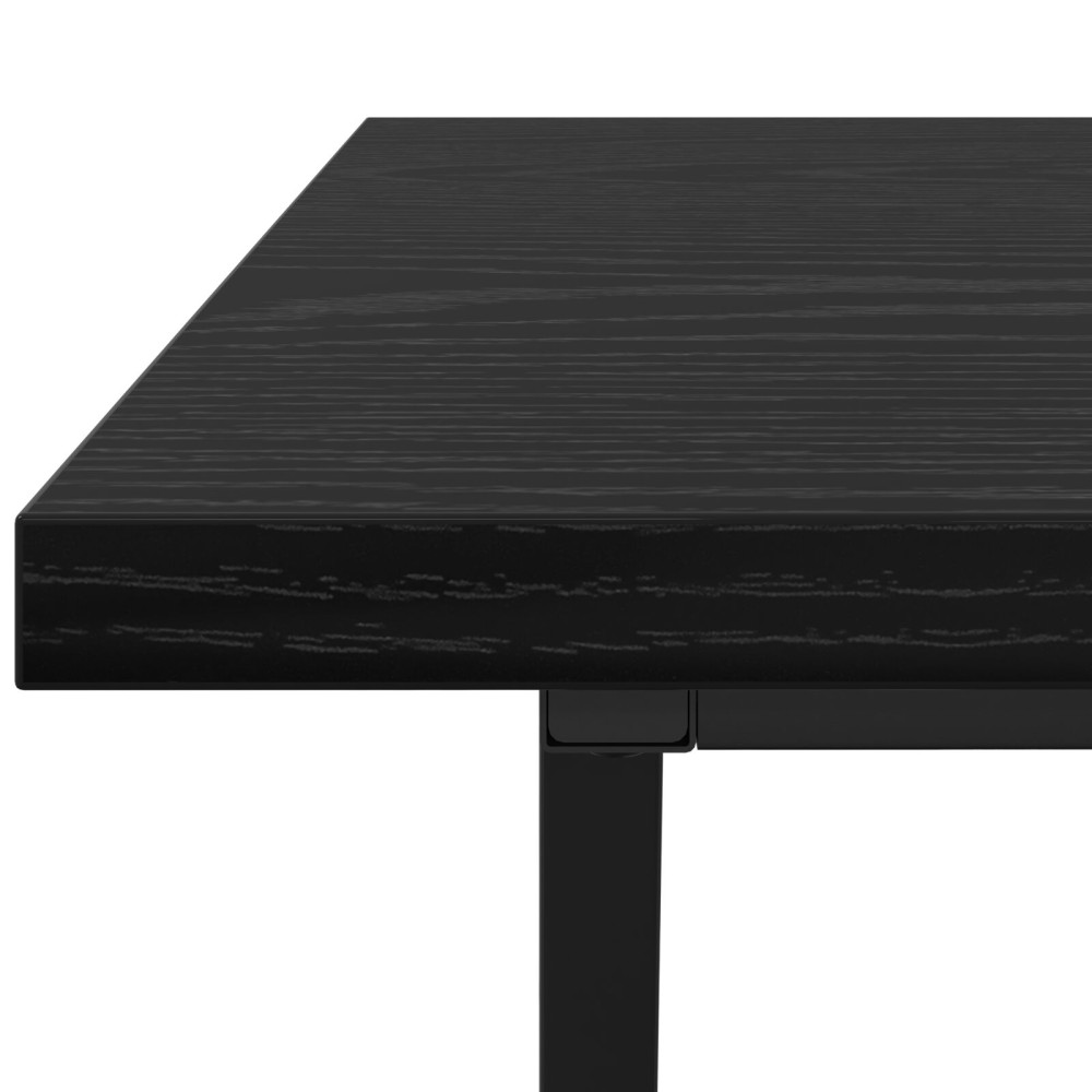Produktbild för Kaffeebord Svart Ek 100 x 50 x 40 cm