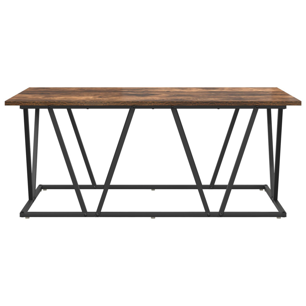 Produktbild för Kaffeebord Rökt ek 100 x 50 x 40 cm