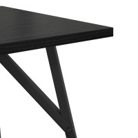 Produktbild för Sidobordsset 2 pcs Svart Ek